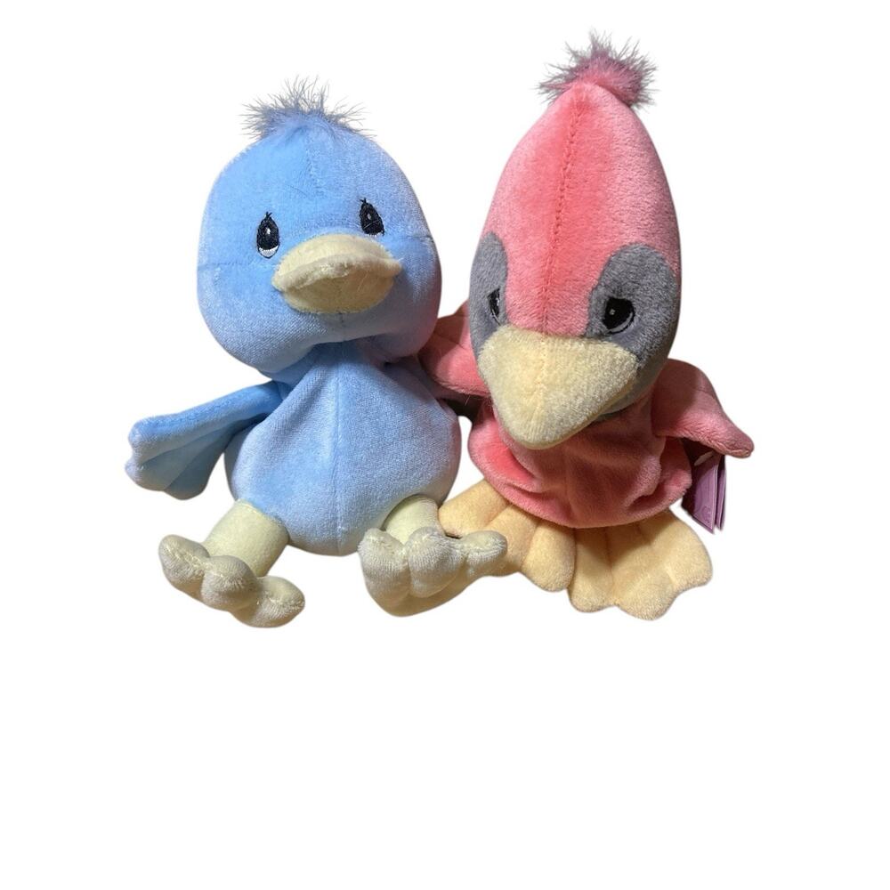 Precious Moments Enesco Tender Tails Blue‎ Duckling & Red Bird